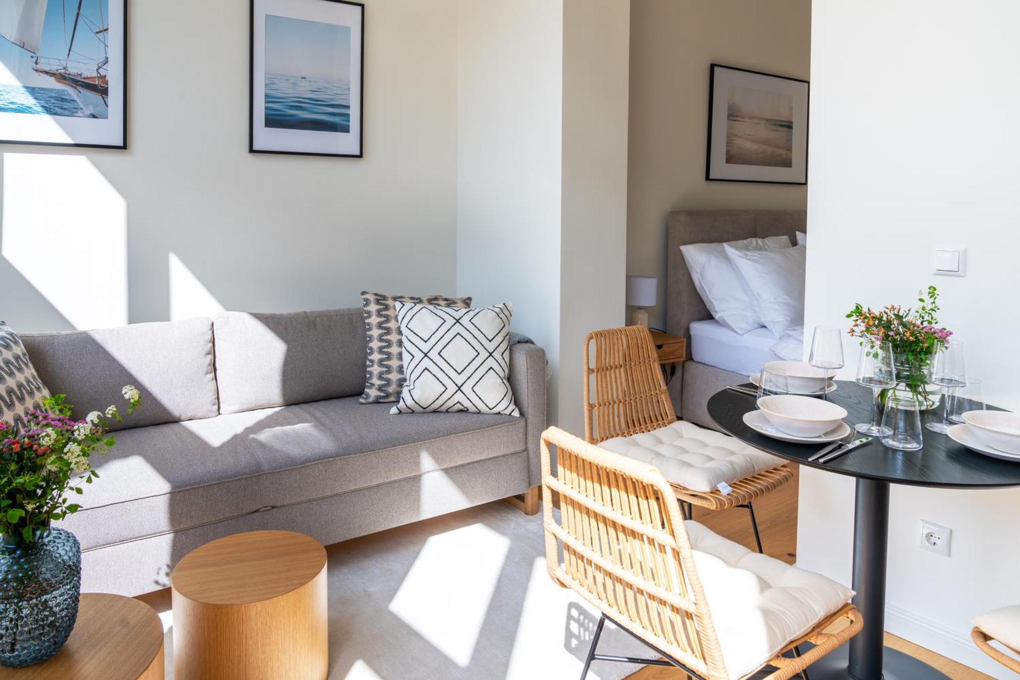 Kapitaenshaus Friedrich Franz - Premium Apartments 200 Meter Vom Strand Und Alten Strom Rostock Chambre photo